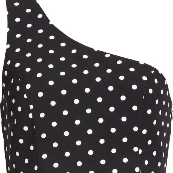 CINQ A Sept Maayan one shoulder top polka Dot size XL - Picture 5 of 11